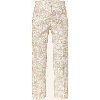 Dámské kalhoty Brax Dámské Culotte Kalhoty Maine S Se Lnem, béžová / režná, 40