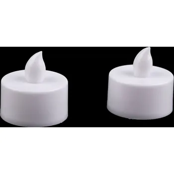 Svíčka LED čajová svíčka na baterky Ø3,6 cm Varianta: bílá teplá, Balení: 2 ks