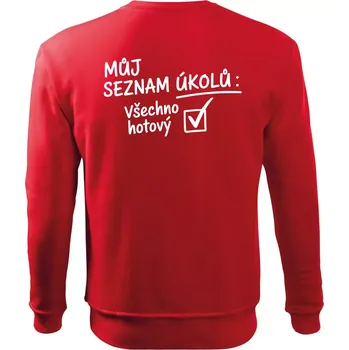 Chlapecké tričko Můj seznam úkolů - Mikina Essential dětská - 158 cm/12 let ( Červená )