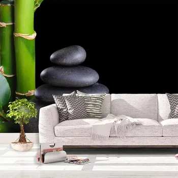 Tapeta Sablio Tapeta Bambus a kameny - 125x75 cm