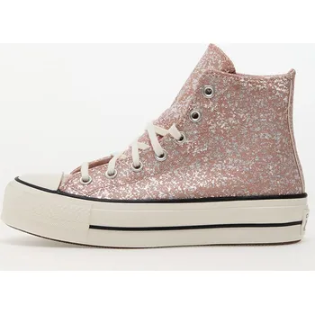 Dámská obuv Tenisky Converse Chuck Taylor All Star Lift Platform Glitter Dusty Cinder/ Egret/ Black EUR 36