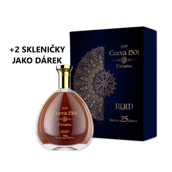 Rum Rum Cueva 1501 25 Sistema Solera 40% 0,7l + 2 skleničky jako DÁREK