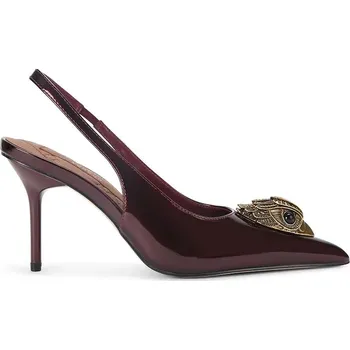 Dámské lodičky Kožené lodičky Kurt Geiger London Large Eagle Sling 5386454309 burgundské 83X, EUR 41