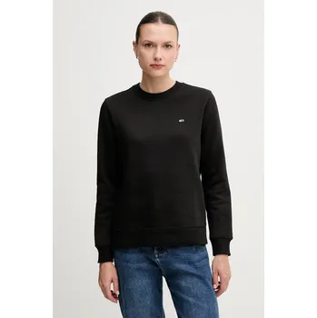 Dámská mikina Mikina Tommy Jeans dámská, černá barva, hladká, DW0DW19959 DW0DW19959.NOS 99X, vel. XL