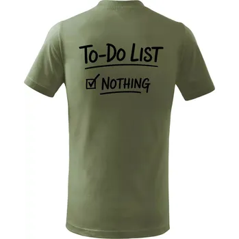 To-Do List - Nothing - Tričko dětské bavlněné - 104-110cm / 3-4 roky ( Khaki )