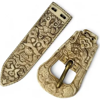 Opasek Vikingská sada na opasek Borre - ručně rytá