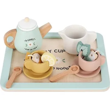 Dětská kuchyňka Saro Baby Dřevěný čajový set