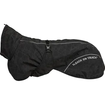Obleček pro psa Back on Track BAY Rain Dog Coat Low set tail Barva: Černá, Velikost: 50 Regenerační pláštěnka pro psy