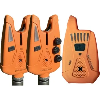 Signalizace záběru FLACARP Sada signalizátorů X8 + RX8 2+1 - ORANŽOVÁ - Speciální edice podzim 2025 (FLACARP Sada signalizátorů X8 + RX8 2+1 - ORANGE - Speciální edice podzim 2025)