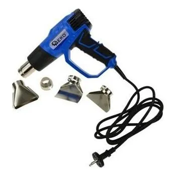 Horkovzdušná pistole Horkovzdušná pistole 2000W s ochranou rukojeti, 4 trysky GEKO