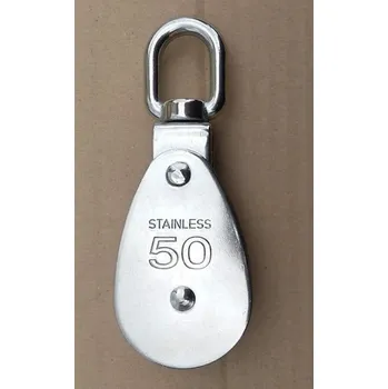 kladka Nerezová kladka 50mm, s okem, nosnost 120kg, A4