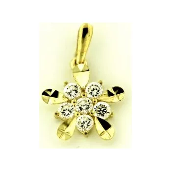 Přívěsek Zlatý přívěsek s kamenem ze žlutého zlata