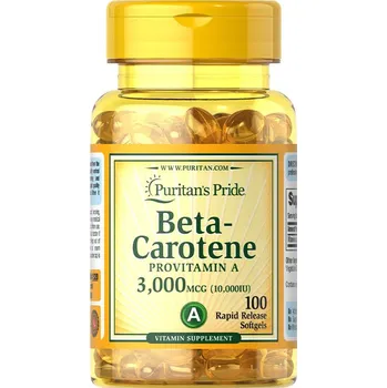 Fitness strava Puritan's Pride Beta-karoten 10000 IU 100 Softgels