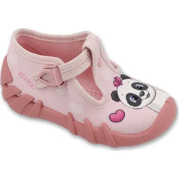 Dívčí bačkory BEFADO 110P5 dívčí bačkorky SPEEDY panda 22 110P520_22
