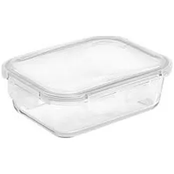 Dóza na potraviny Dóza 0,80l FRESCO, 17,5x12,5,6cm, víčko plast, sklo