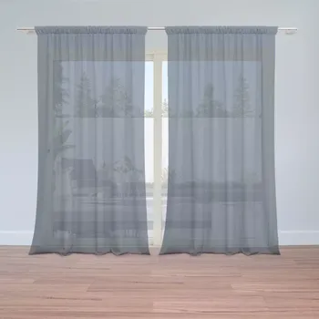 Záclona Sablio Záclony Tmavě modrá: 2ks 150x250cm