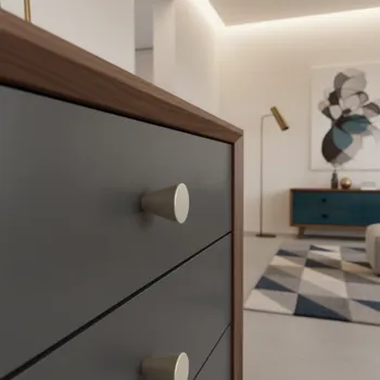 Nábytkové kování Interex design Úchytka knopka MANGO / Matný chrom