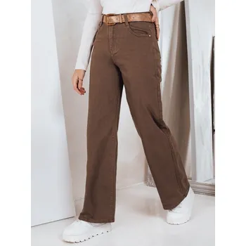 Dámské džíny Dámské kalhoty DSTREET HNĚDÁ XL