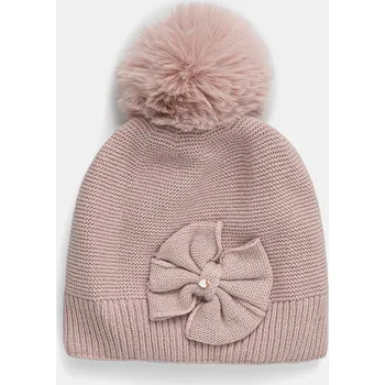 Čepice Dětská vlněná čepice Jamiks HUNTLEY II HUNTLEY.II.N.g.JZI144.G růžová 03X, vel. 50