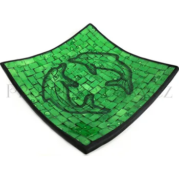 Mísa Talíř Terracota - Delfín skleněná Mozaika / Z205