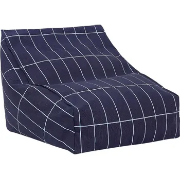 Sedací pytel Nobodinoz Sedací vak křeslo Vibes Navy Blue Grid