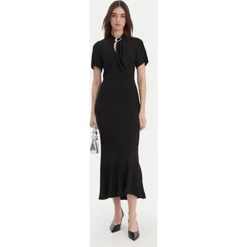 Dámské šaty HUGO Koktejlové šaty Kiweni 50554051 Černá Slim Fit 44