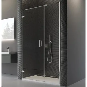 Sprchové dveře RONAL Pur - Sprchové dveře výklopné 160 cm, levé, chrom/čiré sklo PU31PGSM21007