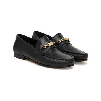 Oblečení a móda Lordsy Tommy Hilfiger Th Chain Leather Loafer FW0FW08956 Černá 40