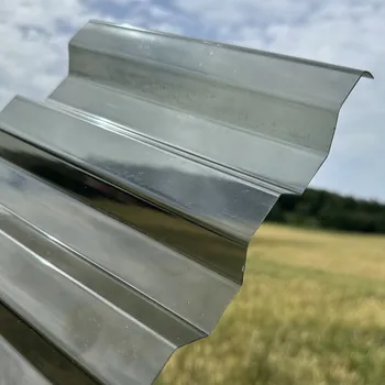 Polykarbonátová deska Covernit Trapézový polykarbonát antracit s hladkým povrchem 2500 x 1060 x 0,9 mm