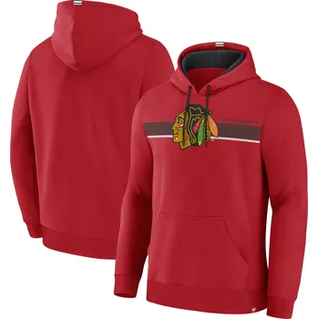 Pánská mikina Fanatics Pánská mikina Chicago Blackhawks NHL Wrist Shot Hoodie Velikost: 2XL