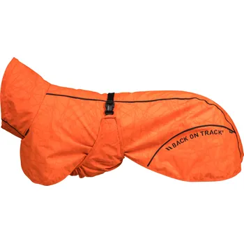 Obleček pro psa Back on Track BAY Rain Dog Coat Low set tail Barva: Oranžová, Velikost: 30 Regenerační pláštěnka pro psy