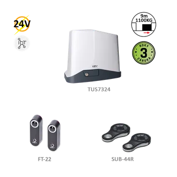 Pohon brány 900KTUS11324KS TURBO S KIT pro posuvné brány do 1100kg, 24V