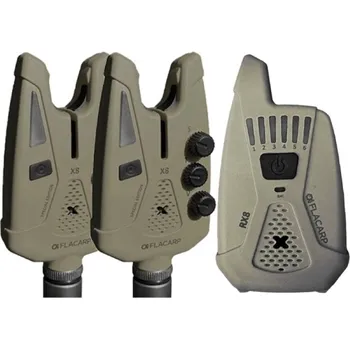 Signalizace záběru FLACARP Sada signalizátorů X8 + RX8 2+1 - KHAKI - Speciální edice podzim 2025 (FLACARP Sada signalizátorů X8 + RX8 2+1 - KHAKI - Speciální edice podzim 2025)