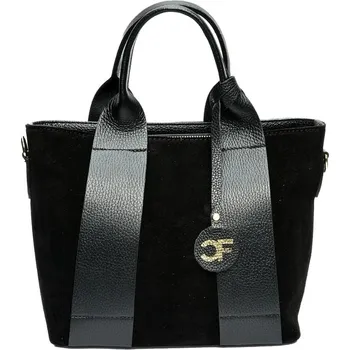 Kabelka Carla Ferreri Dámská kožená kabelka CF8156 Nero + 2 měsíce na vrácení zboží