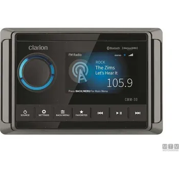 Clarion CMM-30 Marine Stereo – Bluetooth & USB, voděodolné