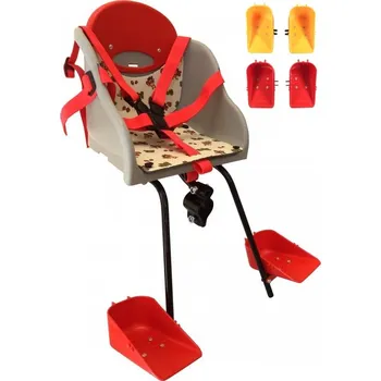 cyklosedačka sedačka Hota 01-A přední pro pánské kolo světle šedá