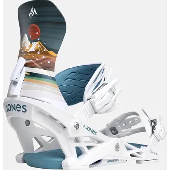 Vázání na snowboard JONES vázání - Womens Aurora Art Annie Brace White (MULTI) velikost: M
