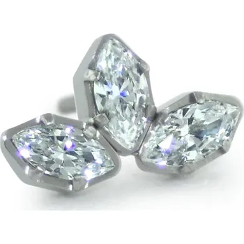 Piercing Neometal Titanová bezzávitová koncovka Neometal Marquise Cut Gem Fan Clusters