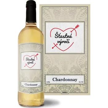 Víno Sablio Bílé víno Šťastné výročí: 0,75 l