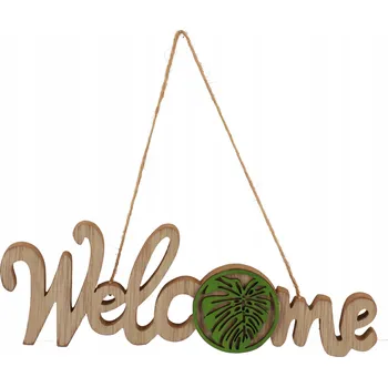 Obraz Dřevěná velikonoční závěska s květinami