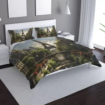 Povlečení Sablio Povlečení Paříž Eifellova věž Art - 140x220 / 90x70