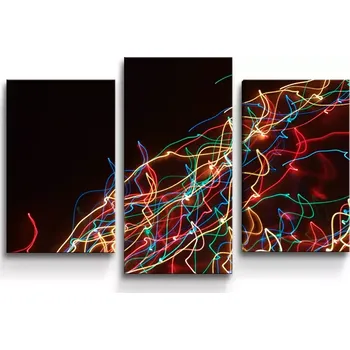 Obraz Sablio Obraz - 3-dílný Světelný efekt - 75x50 cm