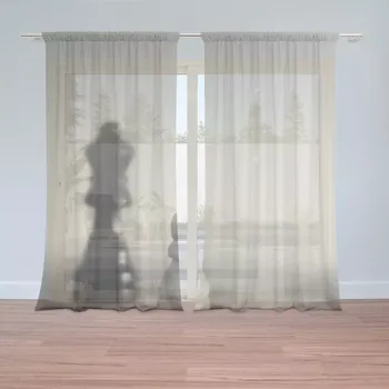 Záclona Sablio Záclony Šachy: 2ks 150x250cm