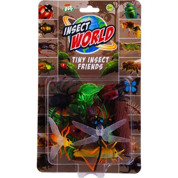 Figurka PRO DĚTI FIGURKY HMYZU + DEKORACE ROSTLINY SADA