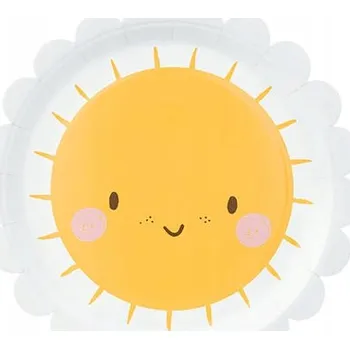 Talíř Talířky Party Deco Sluníčko 18 cm, 6 ks