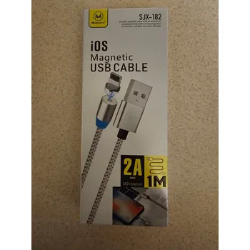 Datový kabel Magnetický USB kabel pro iOS, 1 m