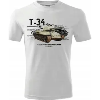 Pánské oblečení Tričko STRIKER T-34 Barva: bílá, Velikost: S