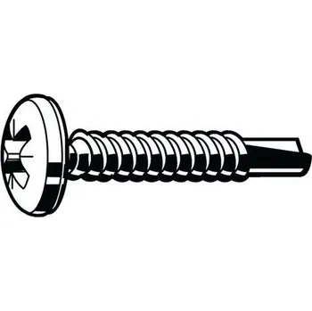 Dílna Samovrtný šroub Delta-Magni s Pozidriv (Z) křížovou drážkou Ocel Zinko-hliníkový povlak bez Cr6+ ISO 10683 flZnnc 5,0X16MM