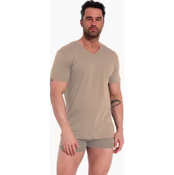 Pánské tričko AUTHENTIC BIG od Cornette, béžová 4XL i170_AU-201-4XL-000051-12