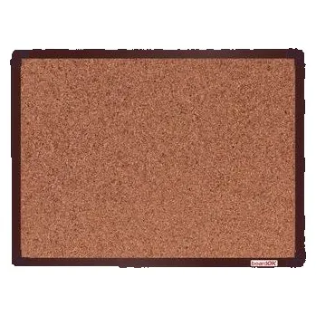 Kancelář Korková tabule boardOK, 60 x 45 cm, hnědá